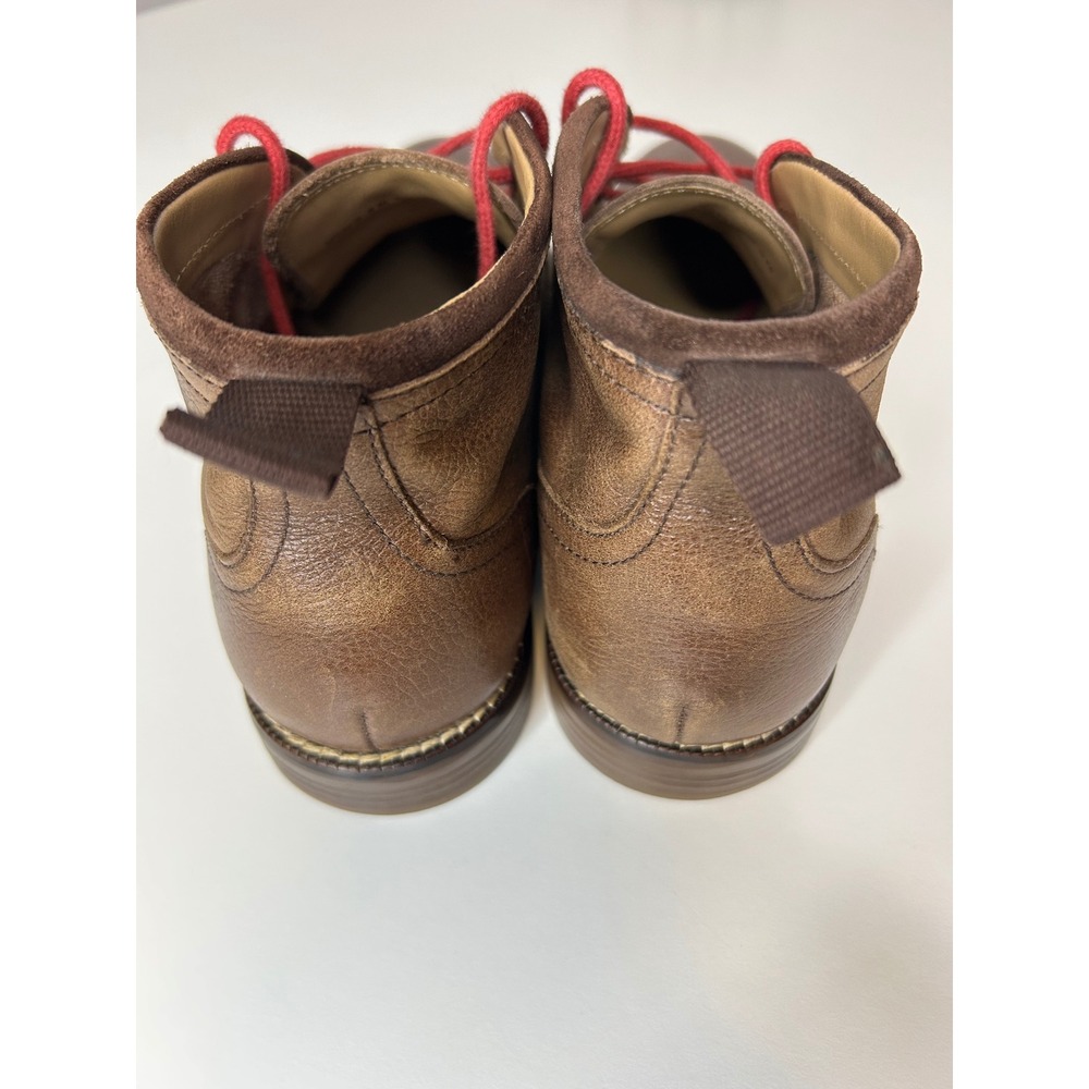 Cole Haan Kennedy Chukka Aesthetic Boots Brown Leather Red Laces Mens 8 M Used - Picture 11 of 13